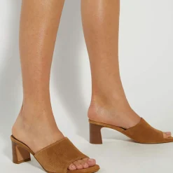 Jule Suede Heeled Mules
