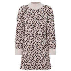 Juliana Leopard Print Knitted Dress