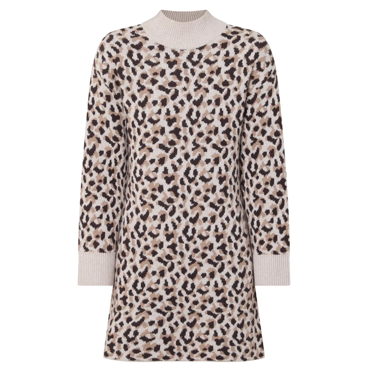 Juliana Leopard Print Knitted Dress