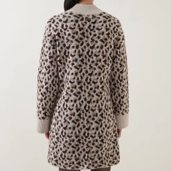 Juliana Leopard Print Knitted Dress