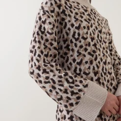 Juliana Leopard Print Knitted Dress