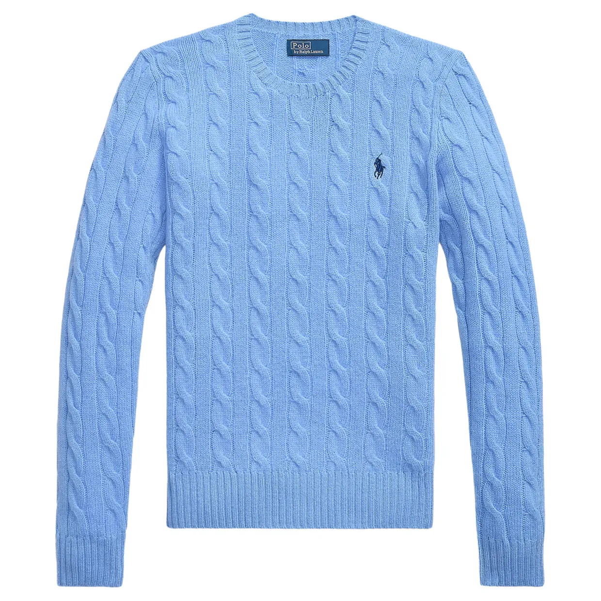 Julianna Pony Player Logo Cable Knit Sweater