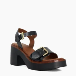 New DUNE LONDON Jupiter Leather Platform Sandals