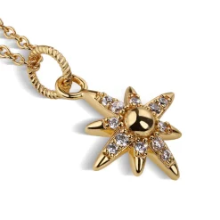 Clearance NEWBRIDGE SILVERWARE 14K Gold-Plated Embellished Star Pendant Necklace