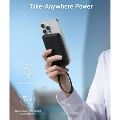 New ANKER 10K PD Power Bank with Usb C-C Cable 22.5 Watt Black