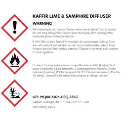 Kaffir Lime & Samphire Diffuser Refill 100ml