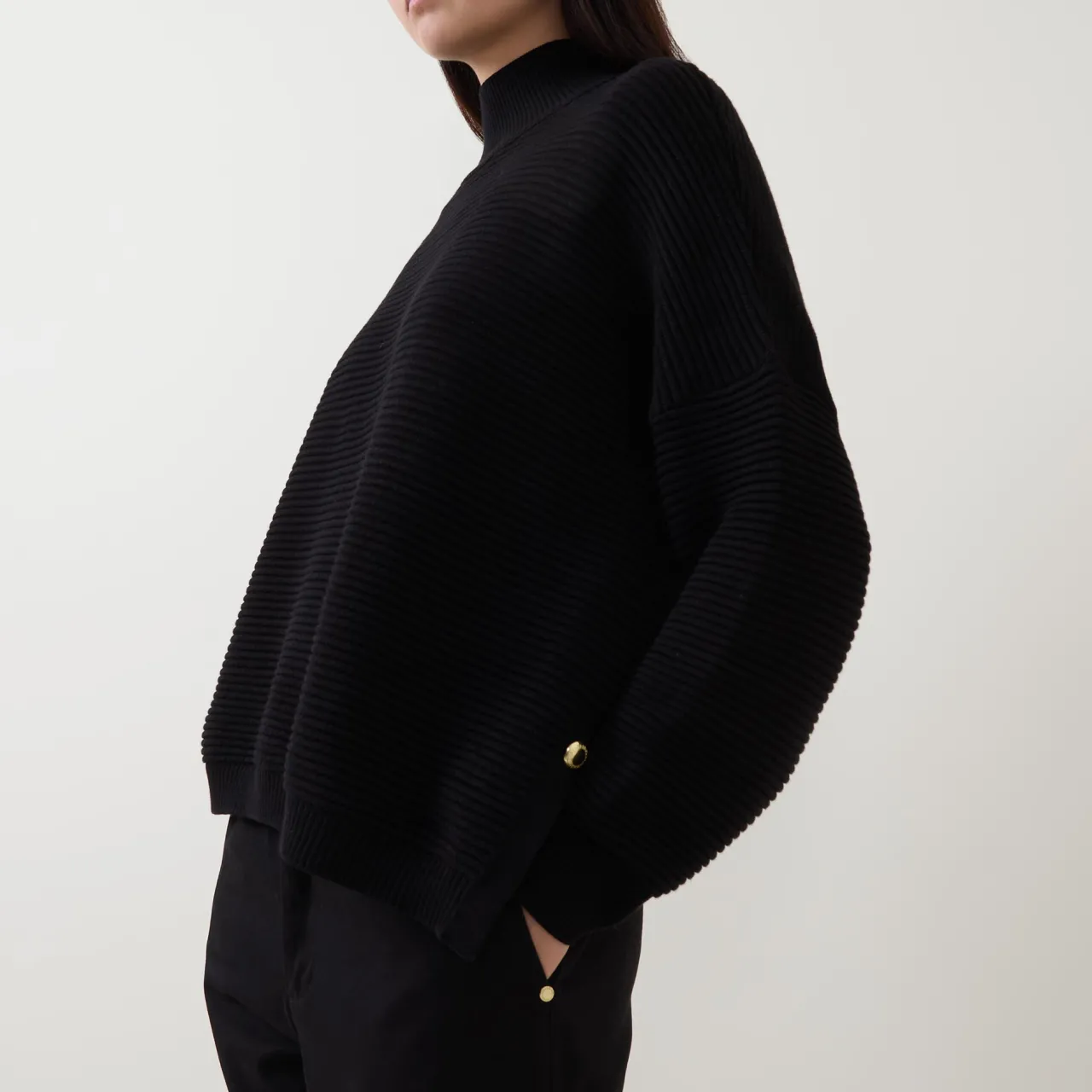 Fashion BARBOUR INTERNATIONAL Kaia Textured Knit Turtleneck