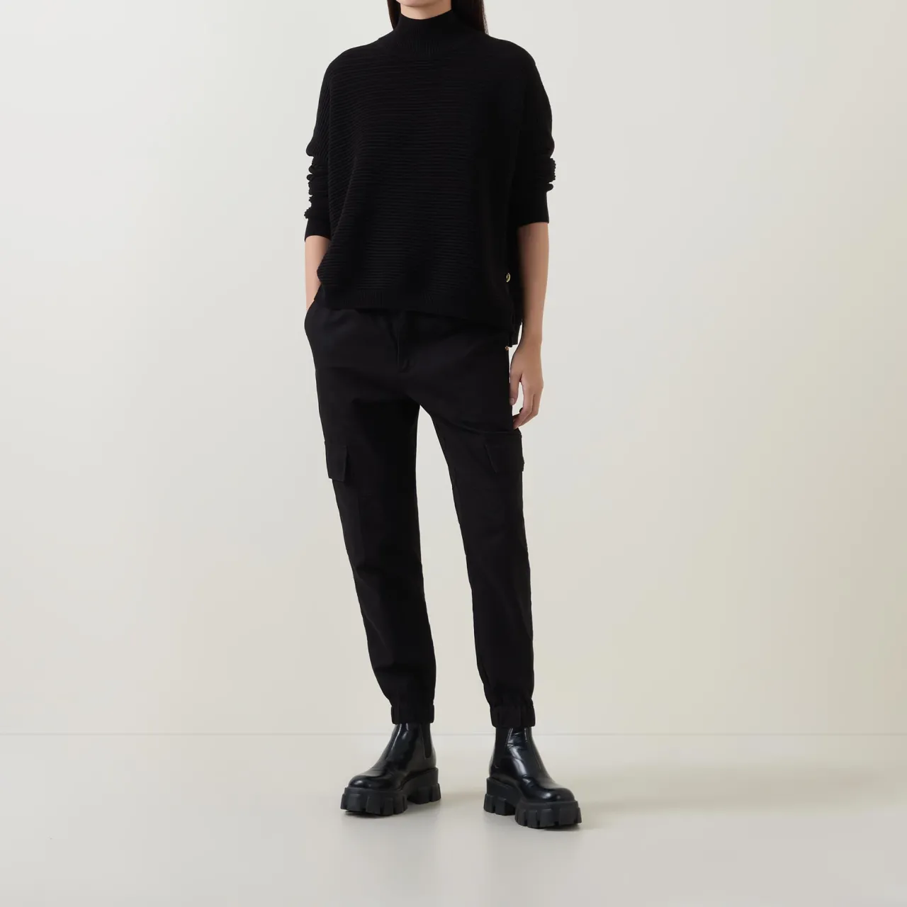 Fashion BARBOUR INTERNATIONAL Kaia Textured Knit Turtleneck