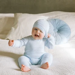 Hot EMILE ET ROSE Kaleb Knitted Bodysuit & Hat Two-Piece Set