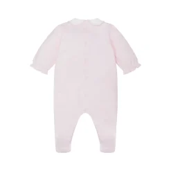 Kallie Embroidered Bunny Babygrow & Hat Two-Piece Set