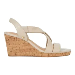 Online DUNE LONDON Kamies Wide-Fit Cork Heeled Wedges