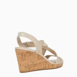 Online DUNE LONDON Kamies Wide-Fit Cork Heeled Wedges
