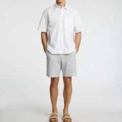 Karl Striped Seersucker Shorts