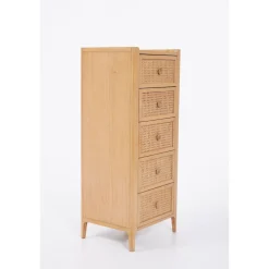 New CASEYS FURNITURE Kawali 5-Drawer Tall Chest Brown