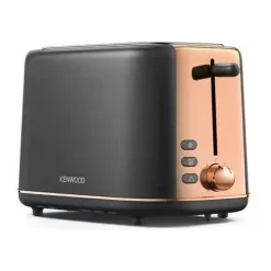 New KENWOOD Abbey Lux 2 Slice Toaster Dark Grey-Rose Gold