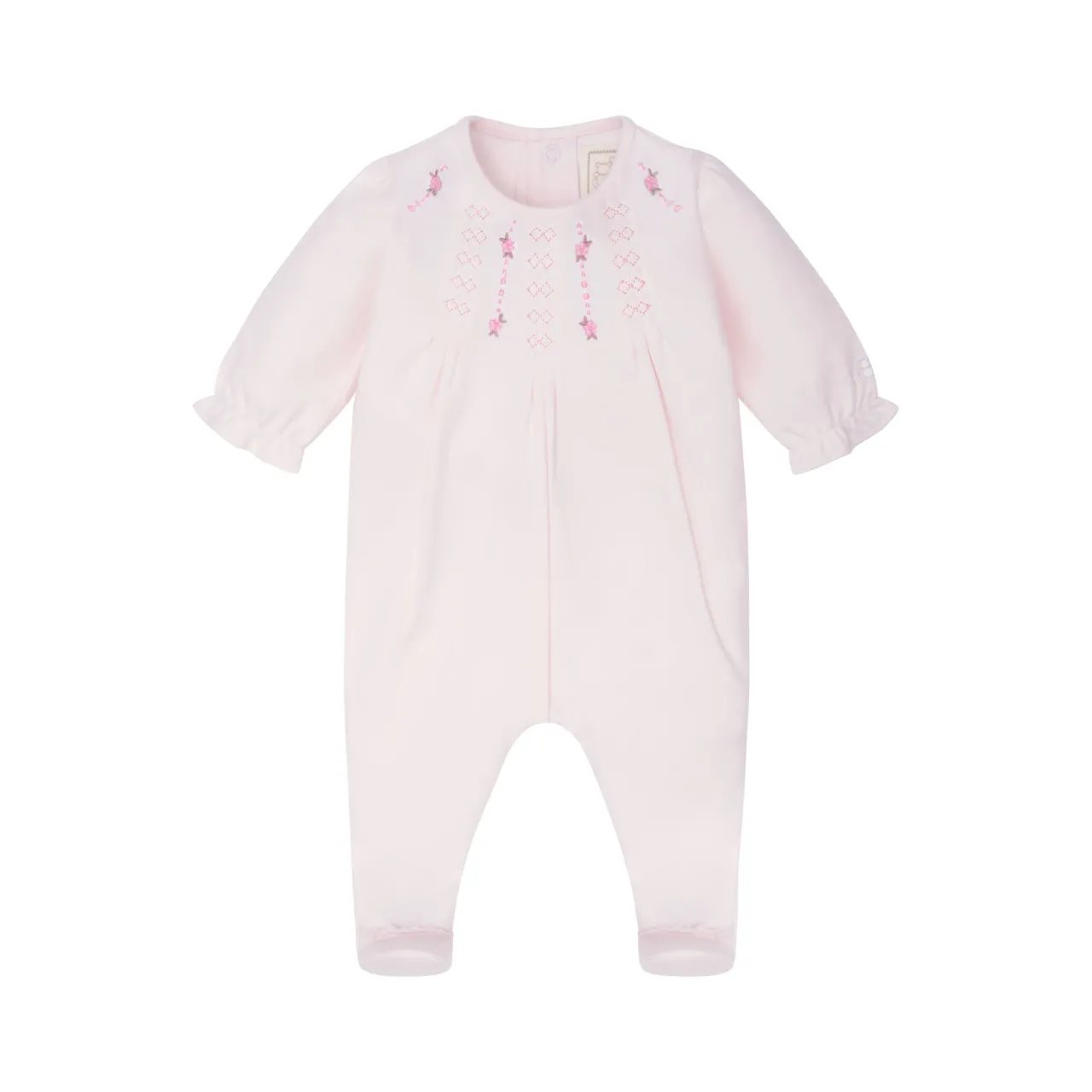 Online EMILE ET ROSE Kerry Embroidered Floral Babygrow