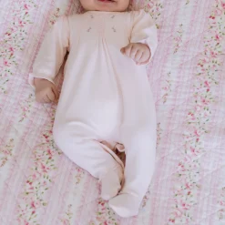 Online EMILE ET ROSE Kerry Embroidered Floral Babygrow