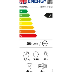Clearance WHIRLPOOL 9KG 1400 RPM Washing Machine