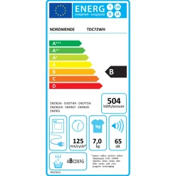 Hot NORDMENDE 7kg White Condenser Tumble Dryer