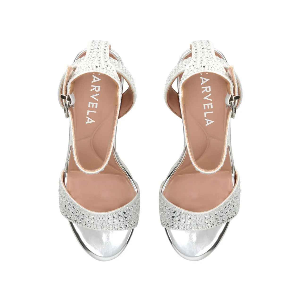 Online CARVELA Kianni Crystal-Embellished Block Heels
