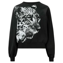 Sale ALLSAINTS Kiara Cygnet Leopard Sweatshirt