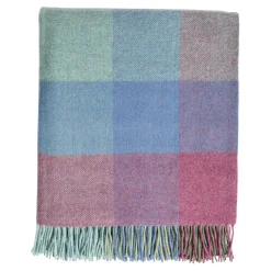 Hot FOXFORD Kilmeaden Block Check Lambswool Throw