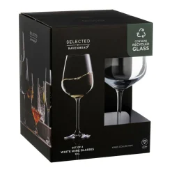 Kings Collection White Wine Glasses Set of Four