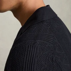 Fashion REISS Kipling Textured-Knit Shirt
