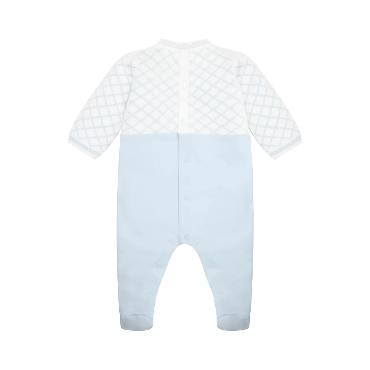 Outlet EMILE ET ROSE Kit Diamond Check Teddy Mock Dungaree Babygrow