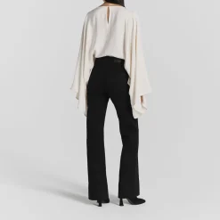 Klasia Satin Cape Blouse