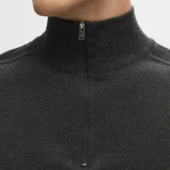 Knitted Half-Zip Sweater