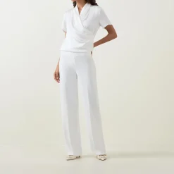 Best JOSEPH RIBKOFF Knitted Wide Leg Trousers