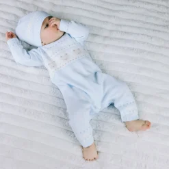 Online EMILE ET ROSE Kristian Knitted Bear Fairisle Bodysuit & Hat Two-Piece Set