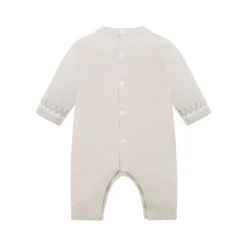 Kristian Knitted Bear Fairisle Bodysuit & Hat Two-Piece Set