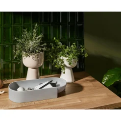 Kuru Ceramic Bowl 370x75mm light grey