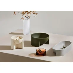 Kuru Ceramic Bowl 240x120mm moss green