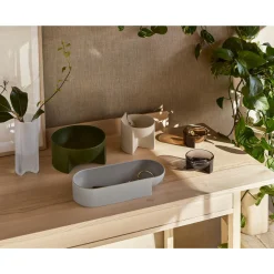 Kuru Ceramic Bowl 240x120mm moss green