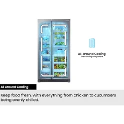 640L Bespoke AI Series 6 Side-by-Side Fridge Freezer with SpaceMax