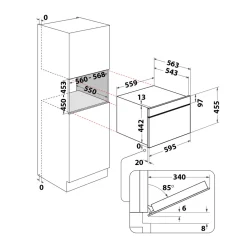 Hot WHIRLPOOL 52L  3-in-1  Microwave Combi Steam Oven