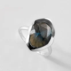 Labradorite Stepping Stone Ring