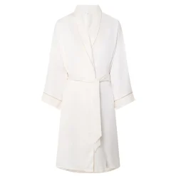 Hot CHELSEA PEERS Lace Trim Belted Robe