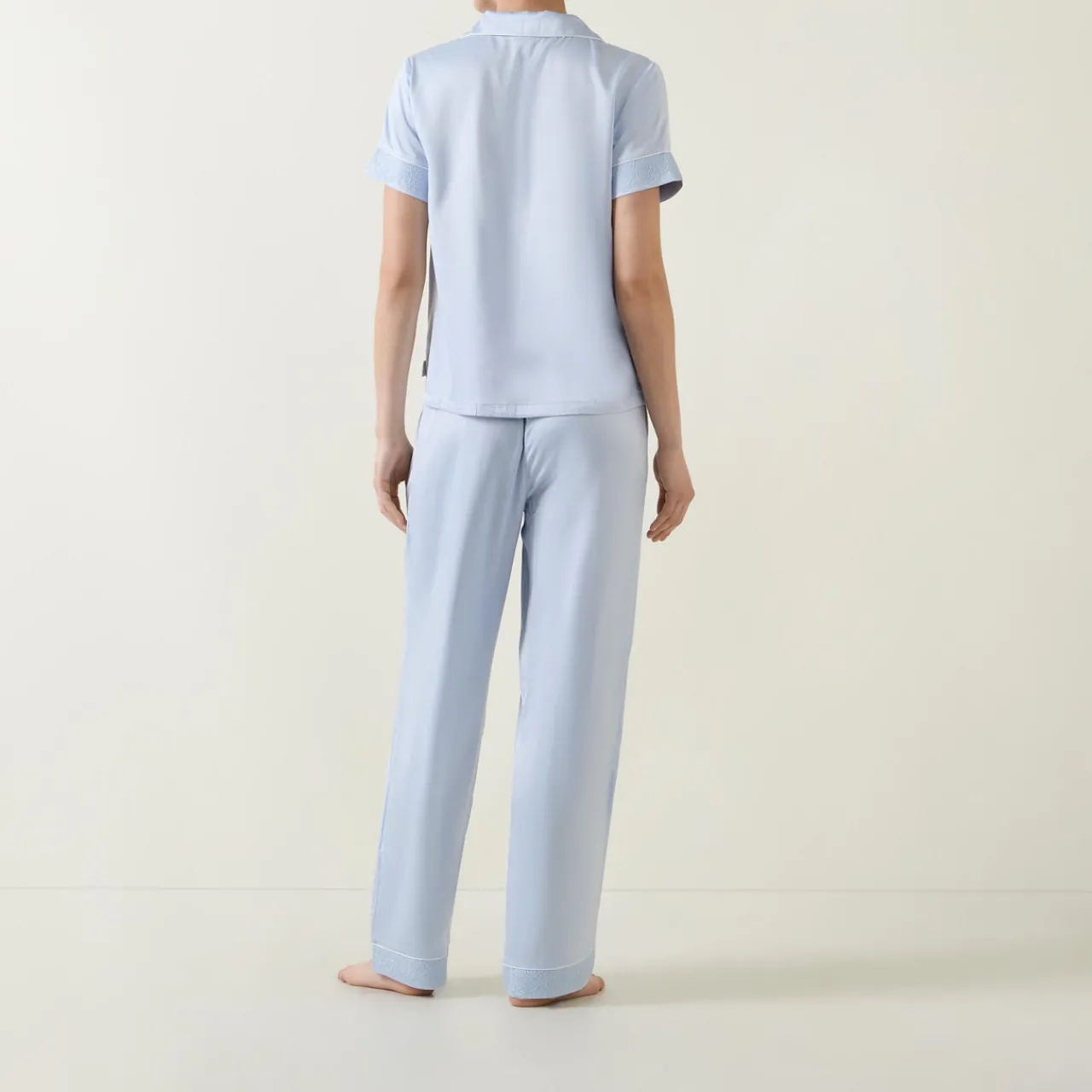 Sale CHELSEA PEERS Lace Trim Pyjama Set