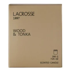 Lacrosse Wood & Tonka Scented Candle 200g