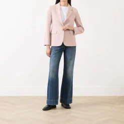 Lamine Single-Breasted Fitted Blazer