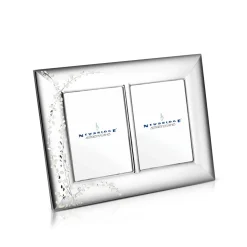 Large Floral Double Photo Frame