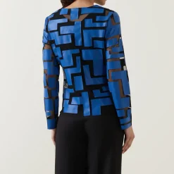 Online JOSEPH RIBKOFF Laser-Cut Leatherette Jacket