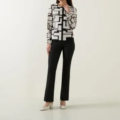 New JOSEPH RIBKOFF Laser-Cut Leatherette Jacket