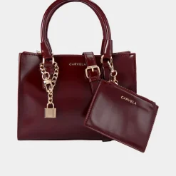 Latte Mini Patent Crossbody Bag