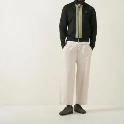 Laurel Wreath Logo Chenille Tape Zip Sweatshirt