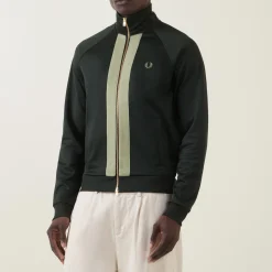 Laurel Wreath Logo Chenille Tape Zip Sweatshirt